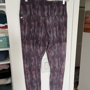 Fabletics Purple Patterned Leggings